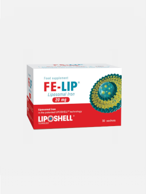 Fe - Lip - 20 mg lipossomal Iron - 30 Saquetas